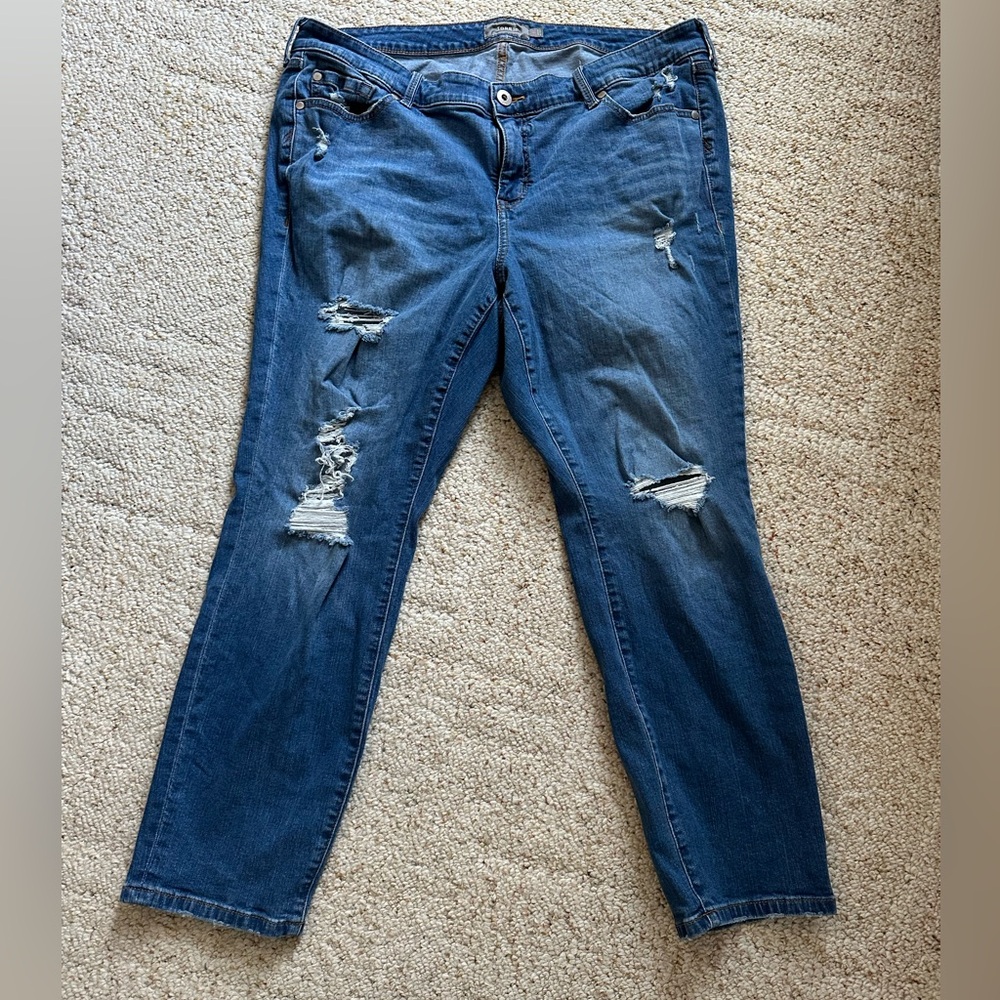 Torrid Blue Distressed Women Jeans